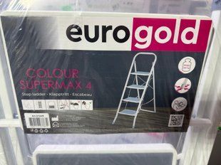 Драбина металева 4 сходинки Eurogold 150 кг